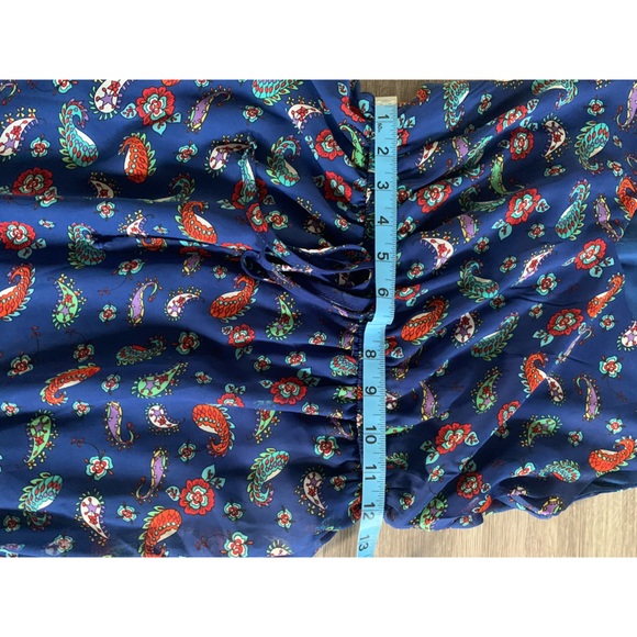 Blue dress with elastic waist - Picture 8 of 11